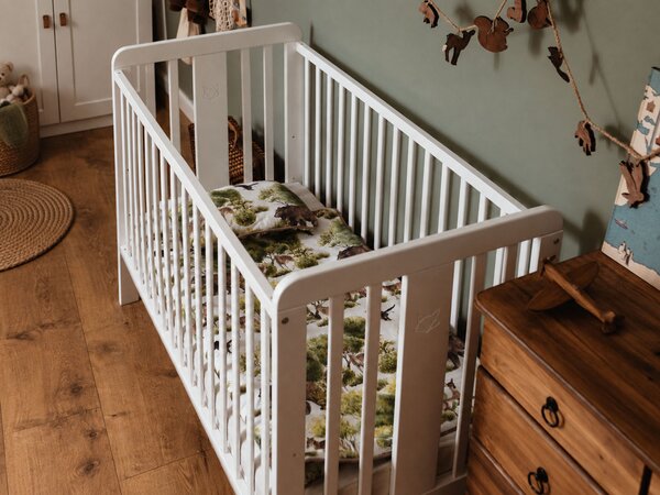 Detská postieľka Foxy Cot 60x120 - biela