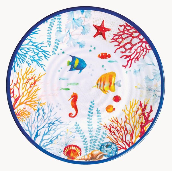 Porcelánové plytké taniere Bora Bora, 6 ks