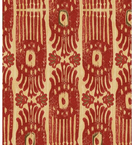 MINDTHEGAP Tribal Ikat Lava red - tapeta