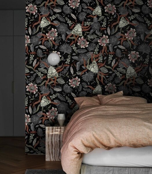 WALLCOLORS Moth wallpaper - tapeta