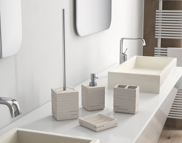 Gedy Gedy, QUADROTTO WC kefa na postavenie, biela, QU3302