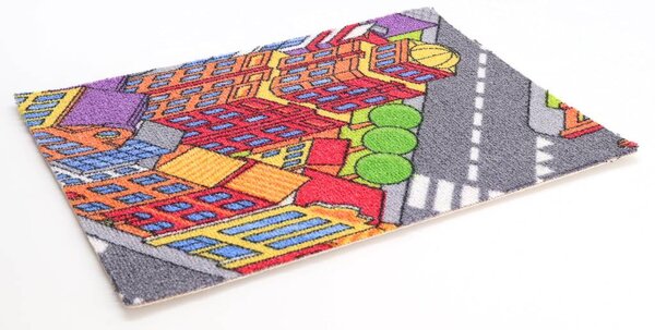 Associated Weavers , Koberec metráž Big City 97, na mieru, šíře 4m, viacfarebná, filc, detská izba