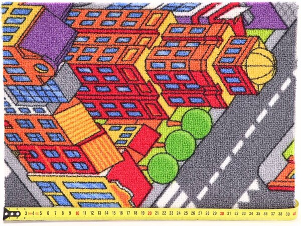Associated Weavers , Koberec metráž Big City 97, na mieru, šíře 4m, viacfarebná, filc, detská izba