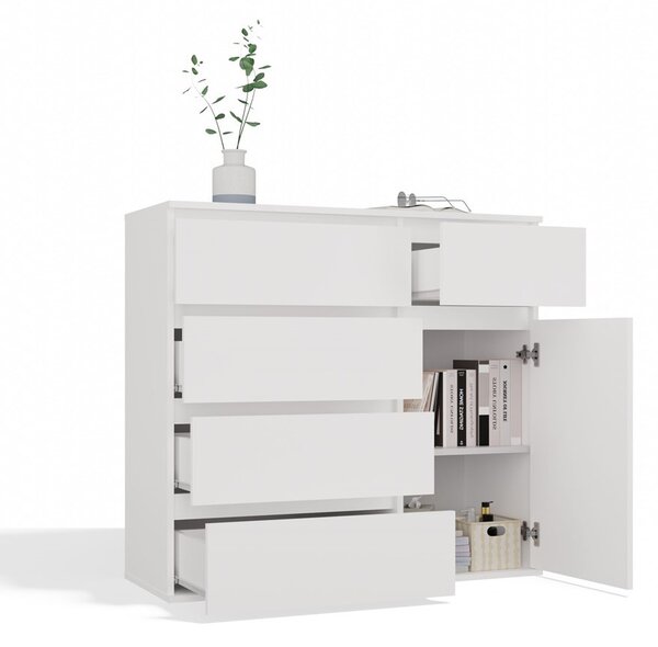 TP Living Komoda Malwa 1D5S 100 cm biela