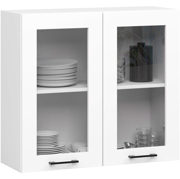 Ak furniture Závesná kuchynská skrinka OLIVIE W 80x72 cm matná biela