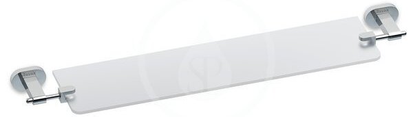 Ravak - Polička sklenená Chrome, CR 500.00, dĺžka 64 cm - chróm/matné sklo