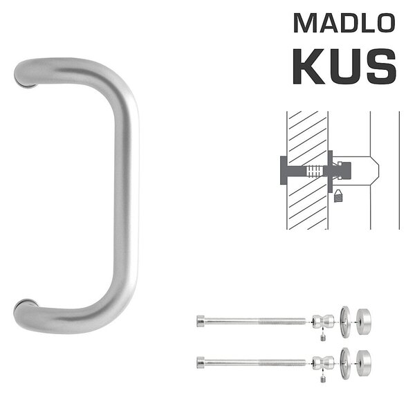 DVERNÉ MADLO MP M2 WA/C-DHP - ks (BN - Brúsená nerez), MP BN (brúsená nerez)