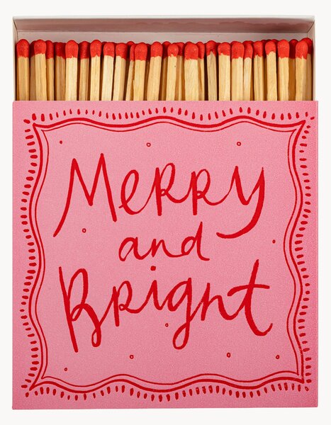 Dizajnová škatuľka zápaliek Merry and Bright