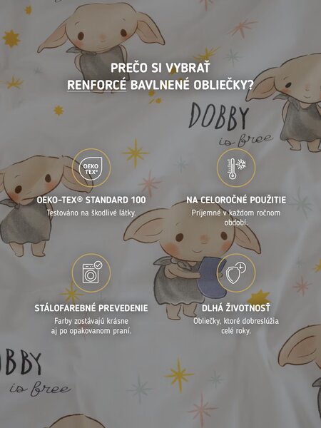 Bavlnené obliečky Renforcé - Tiny Dobby