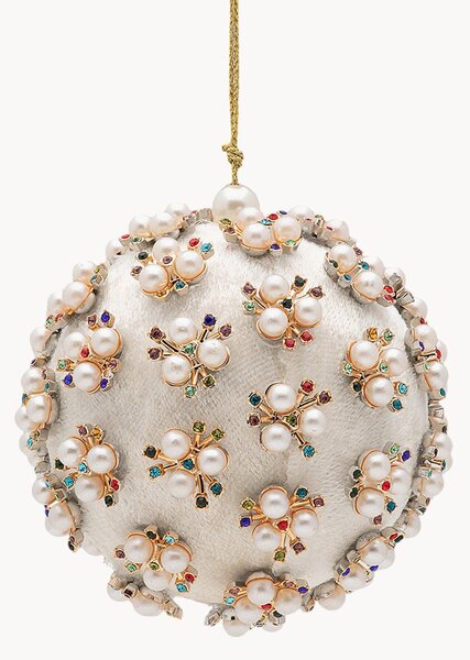 Ručne vyrobená vianočná ozdoba Pearly Delight