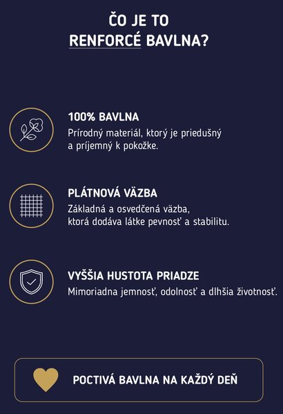 Bavlnené obliečky Renforcé - Mrzimor žlté