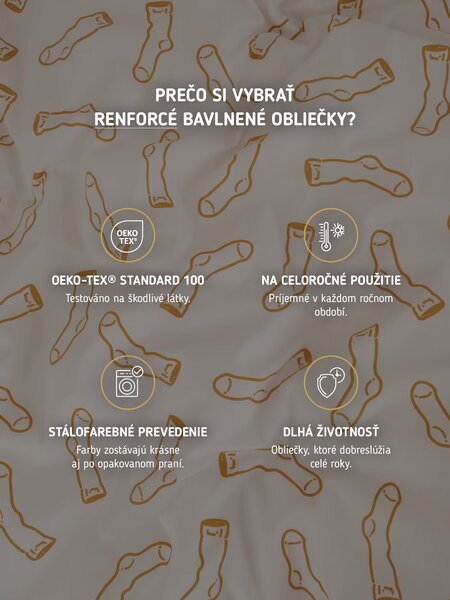 Bavlnené obliečky Renforcé - Dobby