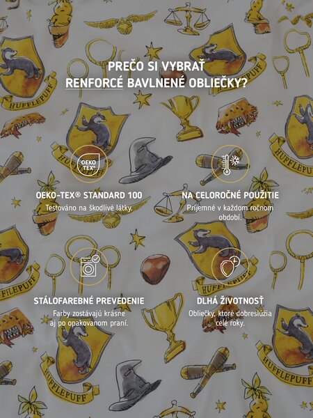 Bavlnené obliečky Renforcé - Mrzimor biele