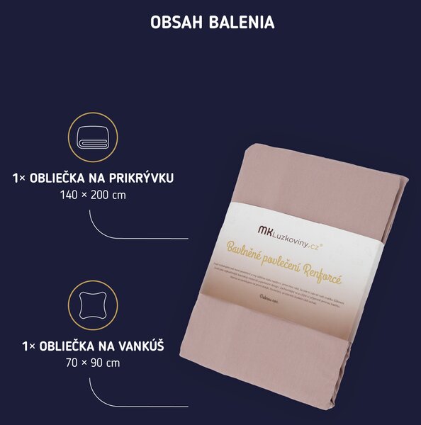 Bavlnené obliečky Renforcé - Mrzimor žlté