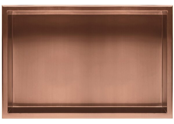 Vstavaná kúpeľňová polica 30x60 brush copper