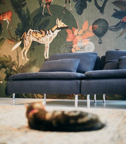 WALLCOLORS Khaki wallpaper - tapeta