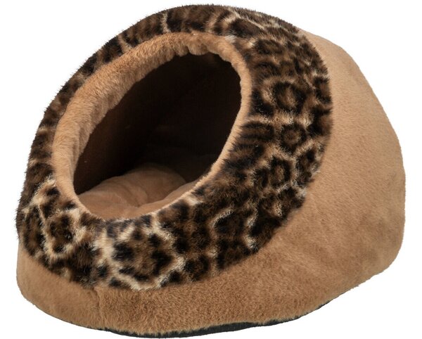 Plyšová kukaňa - LEO soft hnedá/leopard 35 x 26 x 41 cm, Trixie, Výber Kupujem pre útulkáčov
