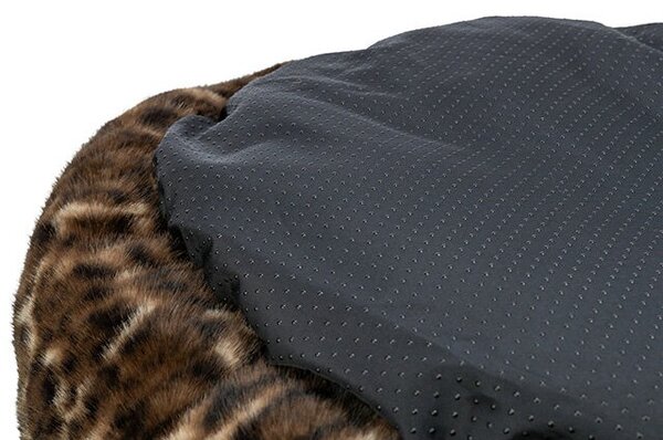 Luxusný plyšový pelech pre mačky LEO soft 50cm hnedá/leopard, Trixie, Výber Kupujem pre útulkáčov