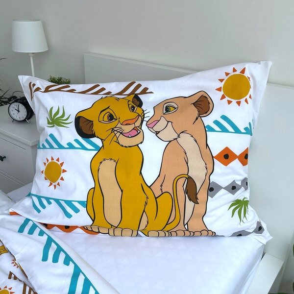 Jerry Fabrics Posteľná bielizeň Leví kráľ - 140 x 200 cm / 70 x 90 cm