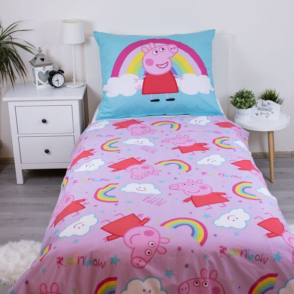 Jerry Fabrics Posteľná bielizeň Prasiatko Peppa - Prasiatko Peppa | 140 x 200 cm / 70 x 90 cm