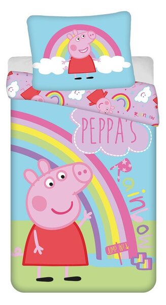 Jerry Fabrics Posteľná bielizeň Prasiatko Peppa - Prasiatko Peppa | 140 x 200 cm / 70 x 90 cm