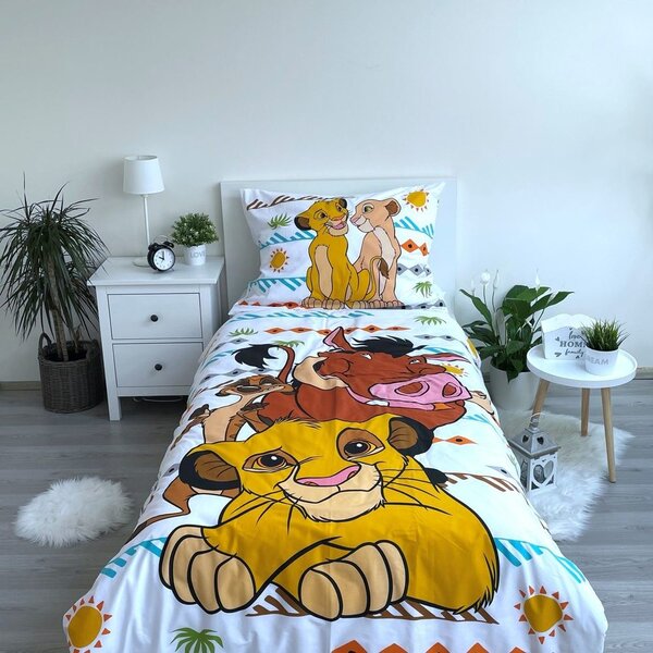 Jerry Fabrics Posteľná bielizeň Leví kráľ - 140 x 200 cm / 70 x 90 cm