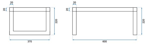 Konglomerátové umývadlo na dosku REA GOYA - matné čierne 60CM + konzola