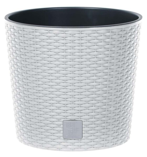 Prosperplast Kvetináč Rato Knitted biely, variant 40 cm