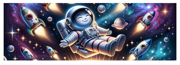 Obraz galaxia očami dieťaťa