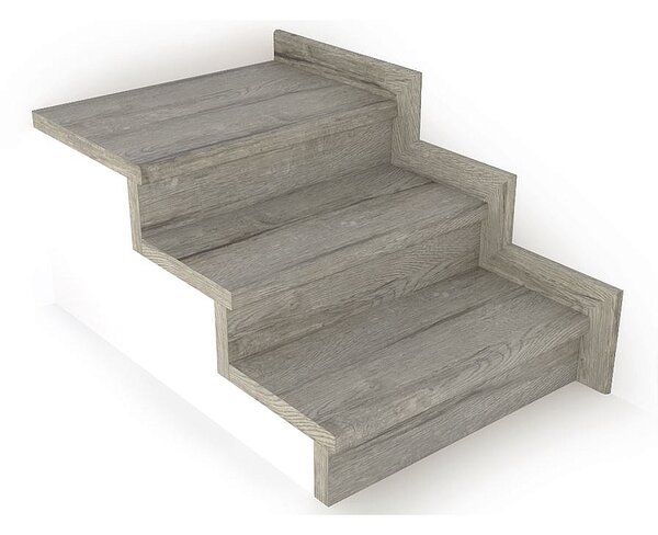 Schodový nášľap / profil TOPSTEP Flex Dub sivý 1200 × 340 × 11 mm