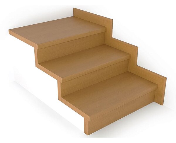 Schodový nášľap / profil TOPSTEP Flex Buk 1200 × 340 × 11 mm