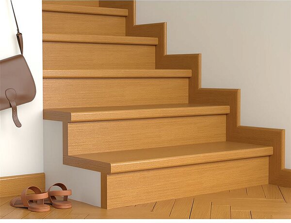 Schodový nášľap / profil TOPSTEP Flex Buk 1200 × 340 × 11 mm
