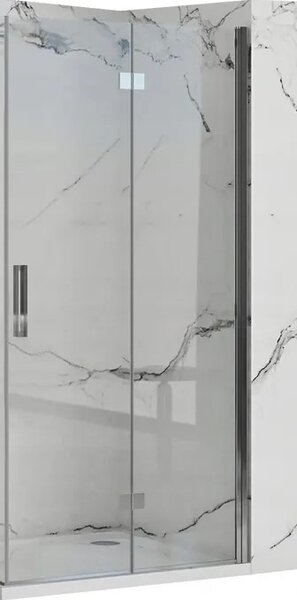 REA - Sprchové dvere Molier 100, bez profilu - chróm/transparentné