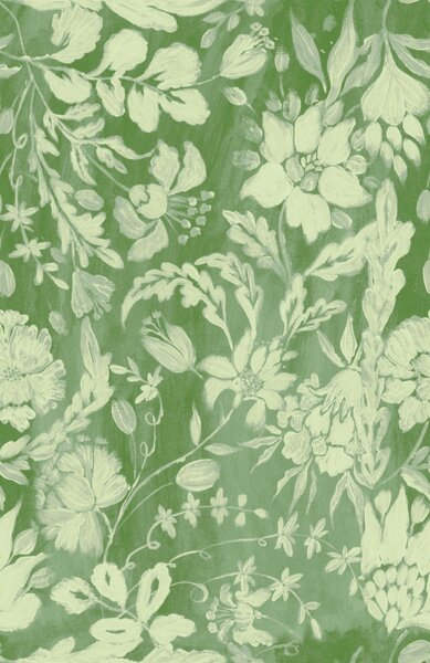 MINDTHEGAP Flowery Ornament Bud Green - tapeta