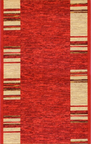 Associated Weavers koberce Protišmykový behúň na mieru Adagio 31 červený - šíre 80 cm s obšitím