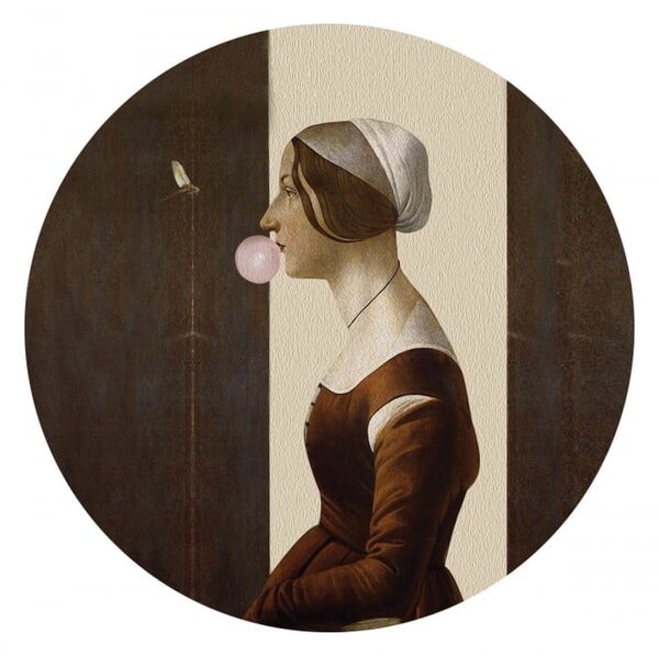 WALLCOLORS Dots Handmaid with Bubble Gum - tapeta