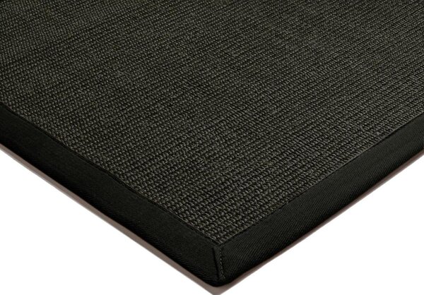 ASIATIC LONDON Sisal Black/Black - koberec