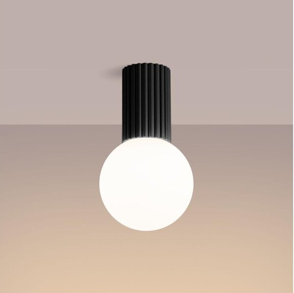 Sollux SL.1713 - Kúpeľňové stropné svietidlo HALO 1xG9/8W/230V IP44 čierna