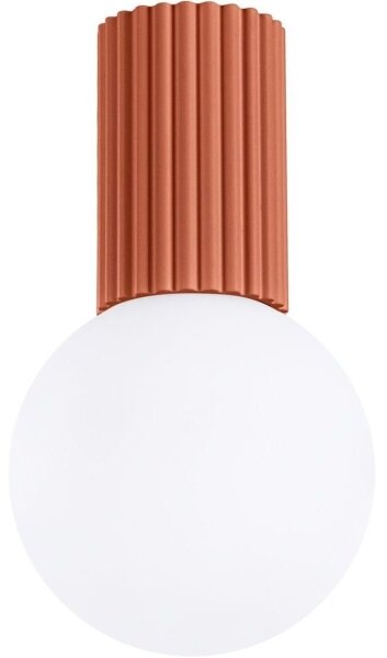 Sollux SL.1728 - Kúpeľňové stropné svietidlo HALO 1xG9/8W/230V IP44 oranžová
