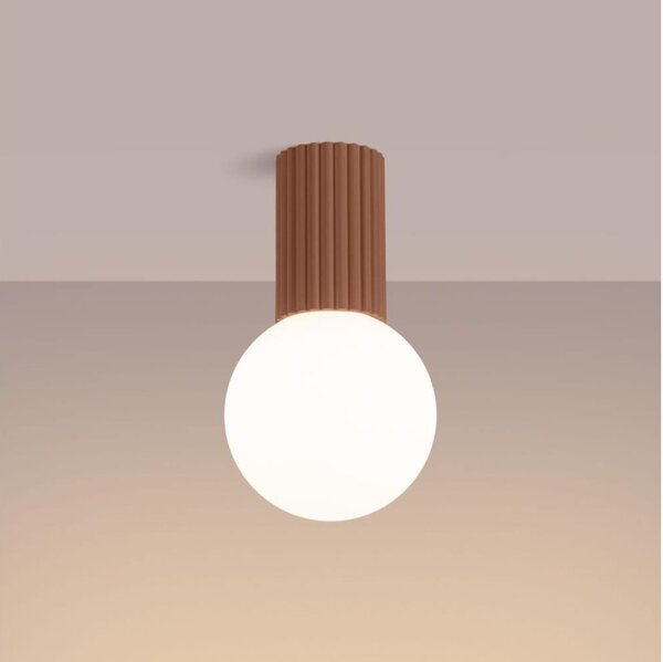 Sollux SL.1733 - Kúpeľňové stropné svietidlo HALO 1xG9/8W/230V IP44 hnedá