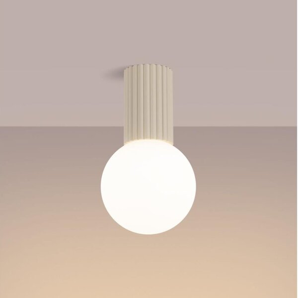 Sollux SL.1718 - Kúpeľňové stropné svietidlo HALO 1xG9/8W/230V IP44 krémová