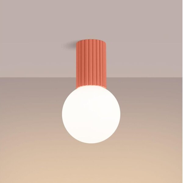 Sollux SL.1753 - Kúpeľňové stropné svietidlo HALO 1xG9/8W/230V IP44 ružová