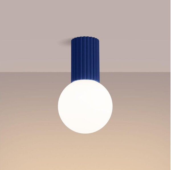 Sollux SL.1738 - Kúpeľňové stropné svietidlo HALO 1xG9/8W/230V IP44 modrá