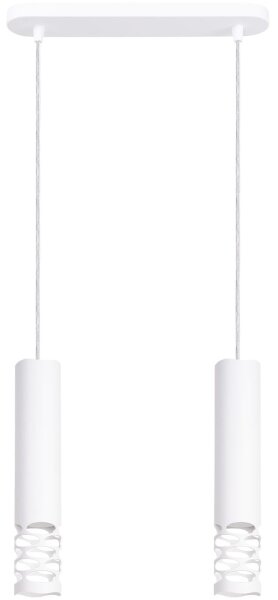 Sollux SL.1692 - Luster na lanku LIRO 2xGU10/10W/230V biela