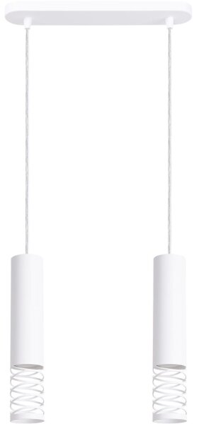 Sollux SL.1687 - Luster na lanku LAMI 2xGU10/10W/230V biela
