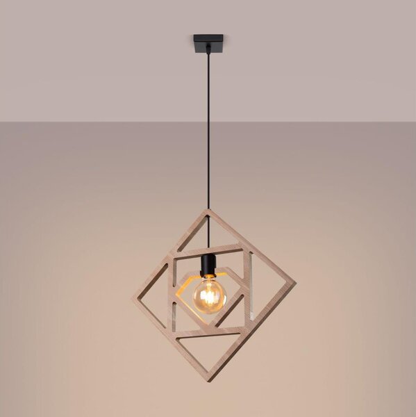 Sollux SL.1757 - Luster na lanku CARO 1xE27/15W/230V buk