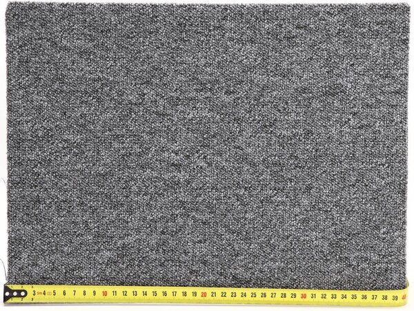 Condor Carpets , Koberec metráž Extreme 73, na mieru, šíře 4m, šedá, ab (mriežka), chodba / predsieň