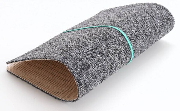 Condor Carpets, Koberec metráž Extreme 76, na mieru, šíře 4m,5m, šedá, ab (mriežka), chodba / predsieň