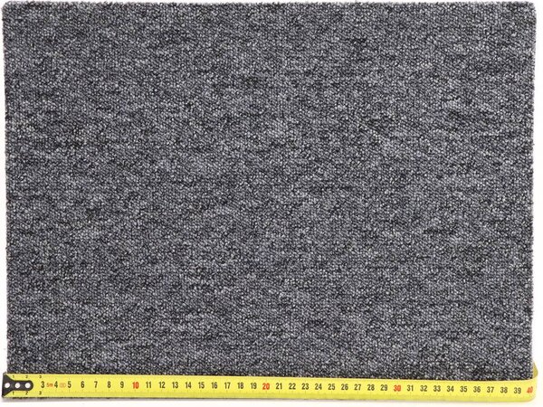 Condor Carpets, Koberec metráž Extreme 76, na mieru, šíře 4m,5m, šedá, ab (mriežka), chodba / predsieň