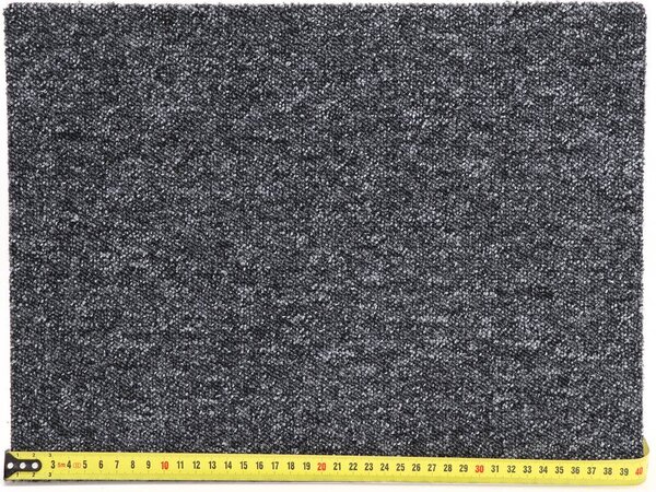 Condor Carpets , Koberec metráž Extreme 77, na mieru, šíře 4m,5m, šedá, ab (mriežka), chodba / predsieň